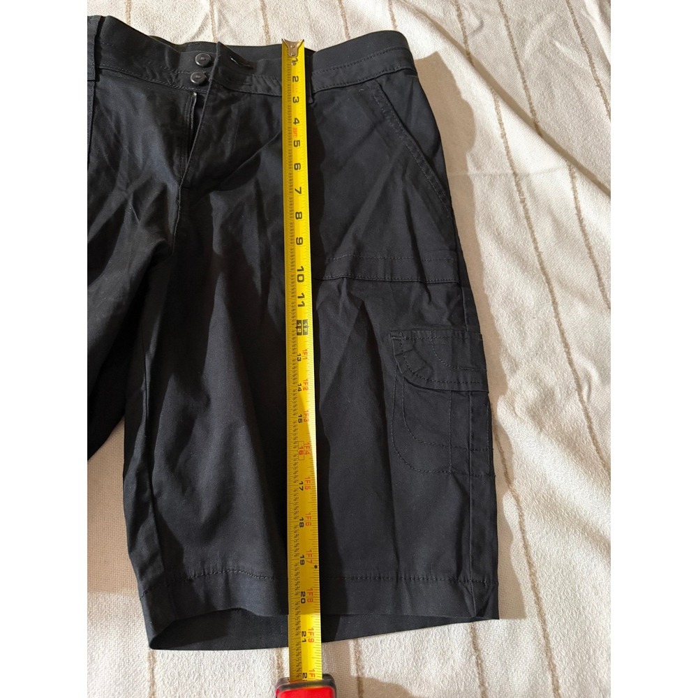 Lee Cargo Shorts Women's Size 12 Mid-Length Utility Pockets Black New with Tags - Picture 5 of 7